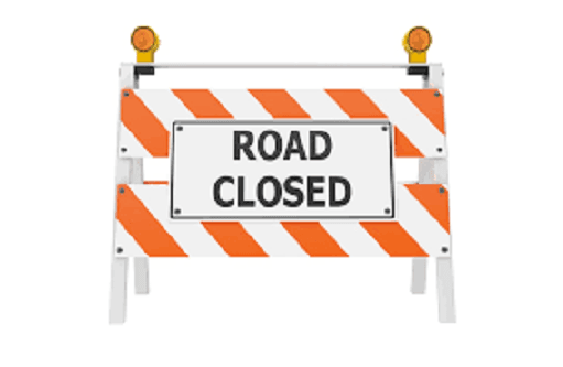 Road closed