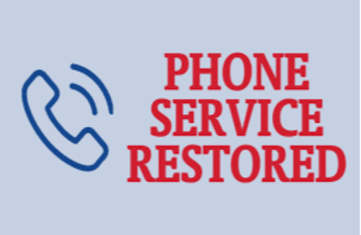 restored phone service