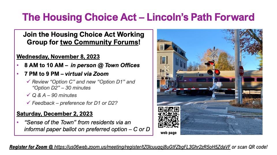 November 8, 2023 community forums