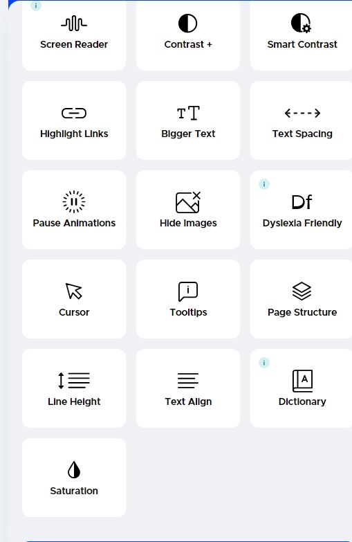Accessiblity Options Screenshot