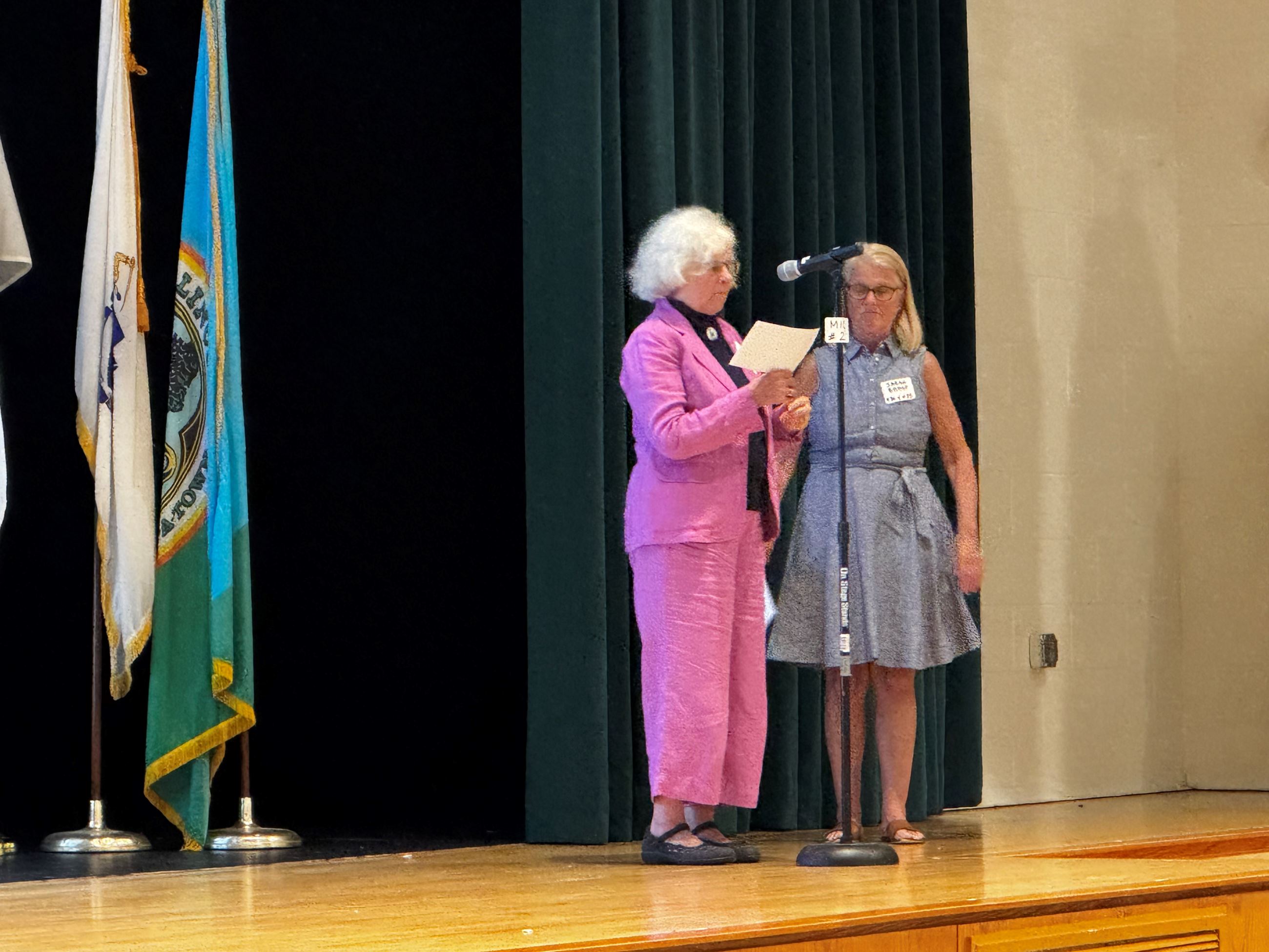 Community members take turns reading the U.S. Constitution. Community members take turns reading the U.S. Constitution.